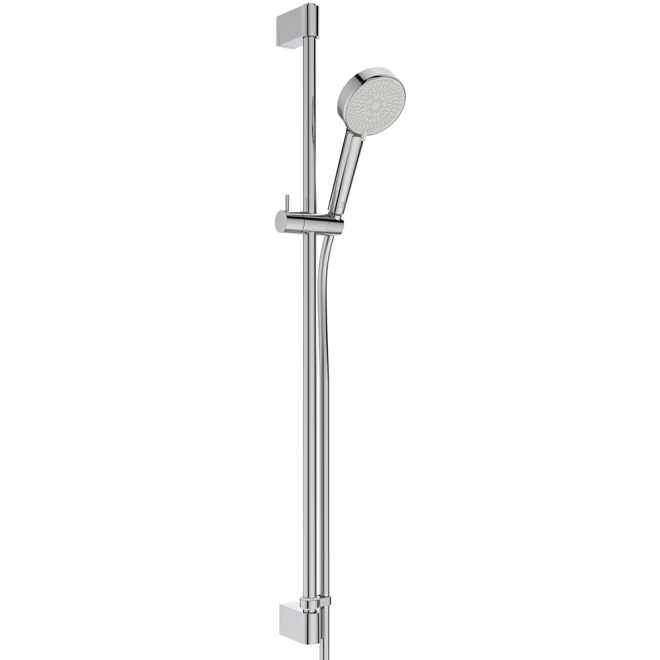 Ideal Standard Idealrain Shower Kit with 2-Function Handset, 900mm Rail and 1.75m Hose - Chrome