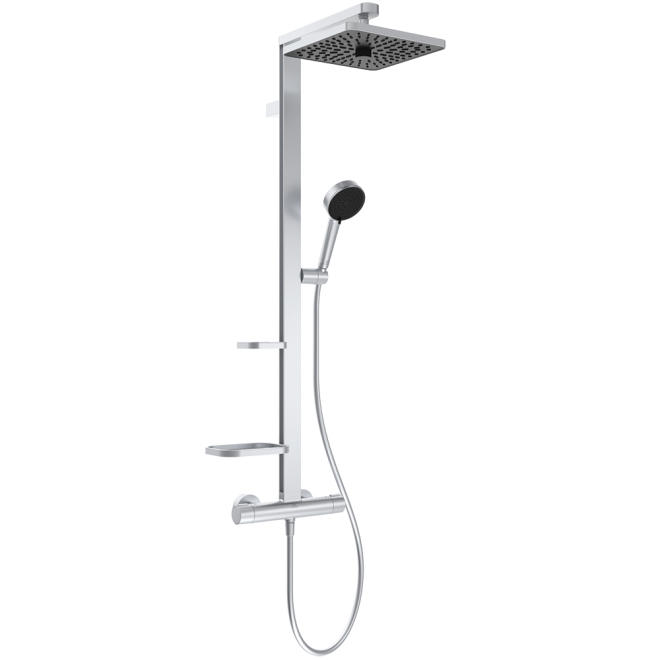 Ideal Standard Ceratherm ALU+ Silver Exposed Shower System