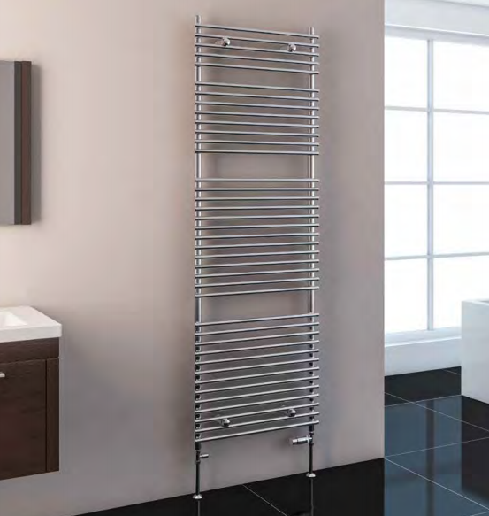 Eastbrook Biava Chrome Tube On Tube Towel Rail 1800mm x 500mm 