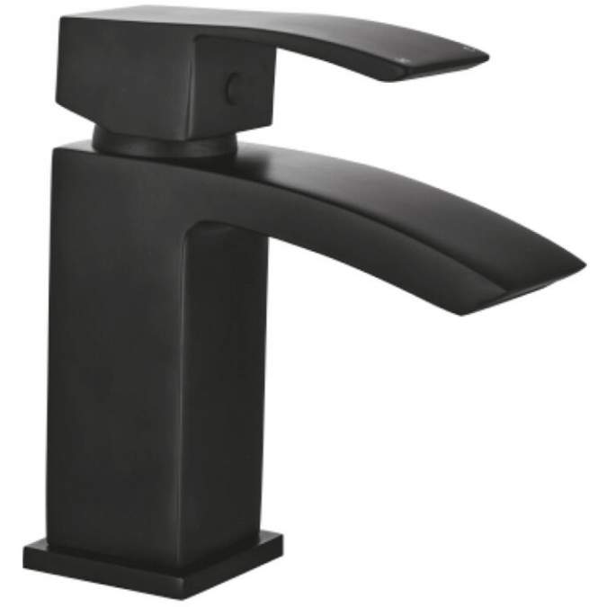 Scudo Descent Black Mini Mono Basin Mixer Tap