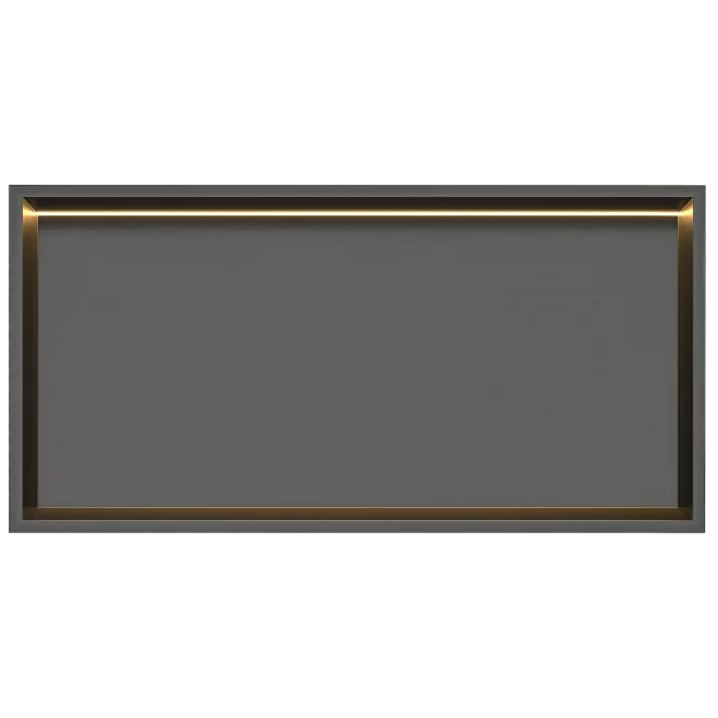 Stellniche Gun Metal 600 x 300 Wall Niche With LED Light