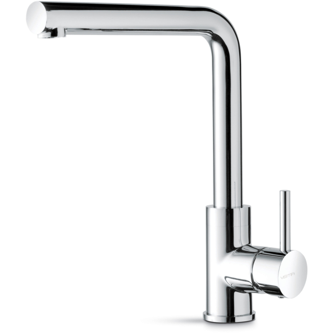 Prima+ Riace Single Lever Chrome L-Shaped Kitchen Tap