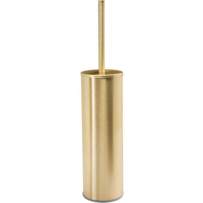 Bali Wall Mounted Toilet Brush Holder - Brushed Brass