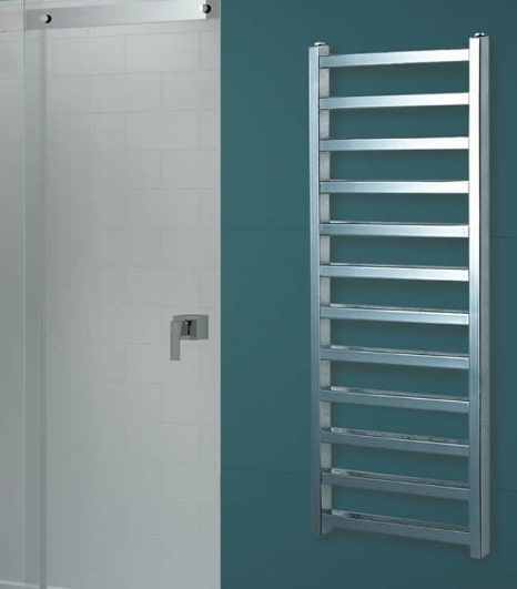 Redroom Baxx Chrome Designer Towel Radiator, 1200 x 500mm by Barwick