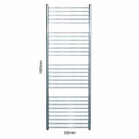 1650 x 620mm Sussex Beacon Stainless Steel Towel Rail - JIS Europe