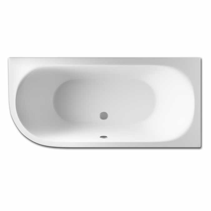 Beaufort Biscay 1700 x 750 Double Ended J Shaped Bath - Right Hand