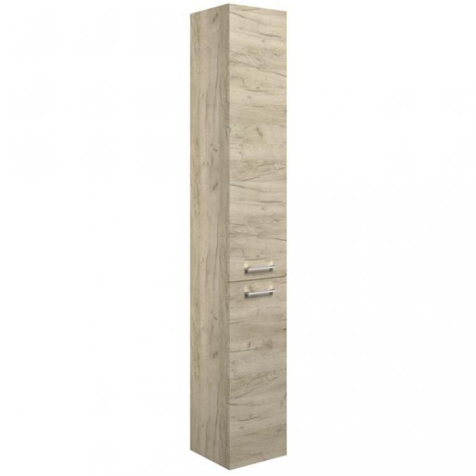 Brace 350mm Floor Standing 2 Door Tall Unit - Oak