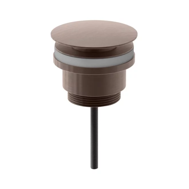 Scudo Brushed Bronze Universal Basin Waste Sprung & Freeflow