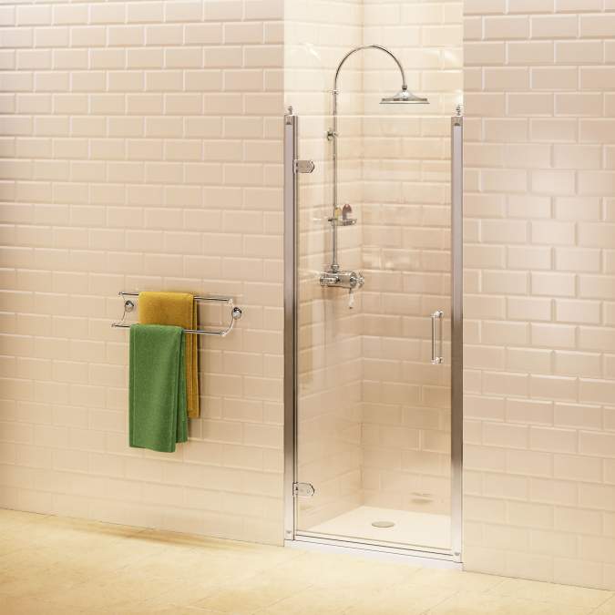 800mm - Traditional Hinged Shower Door - Burlington - C20