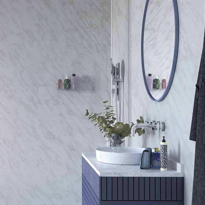 Carrara Marble Showerwall Laminate Panels