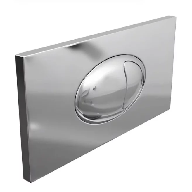 Caselli Chrome Concealed Cistern Dual Flush Push Button - Cable Operated - CLEARANCE
