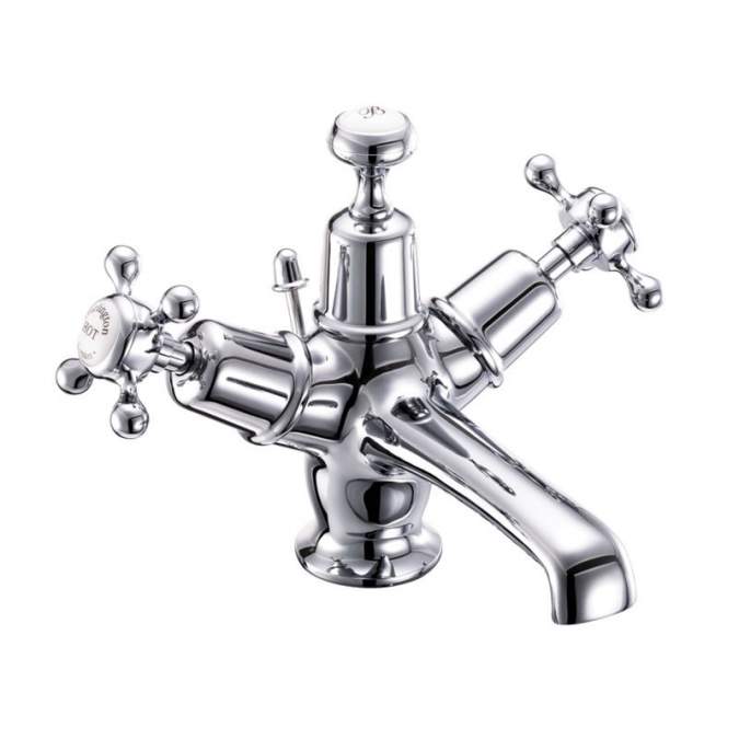 Burlington Claremont Traditional Basin Monobloc Tap with Pop Up Waste CL4