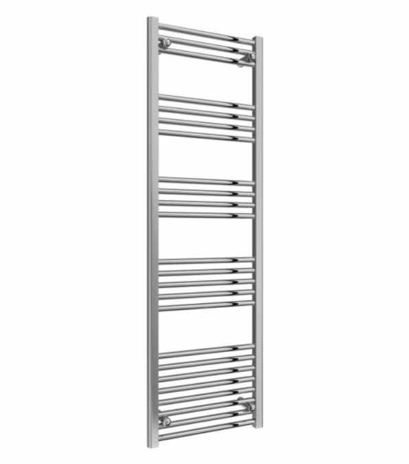 Reina Capo Flat Towel Rail - 1600 x 500mm - Chrome - FREE Valves