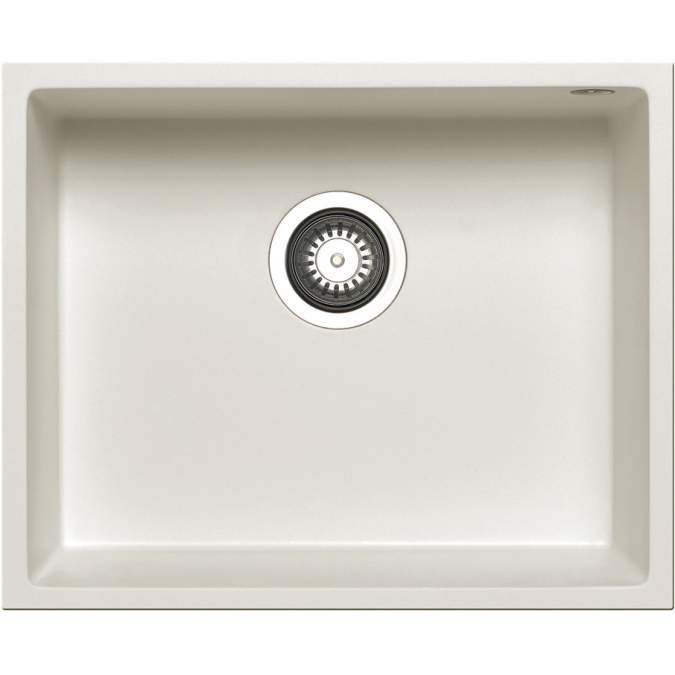 Prima+ White Granite 1 Bowl Undermount Kitchen Sink
