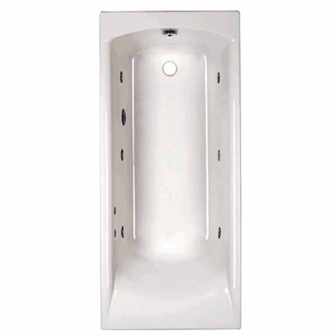 Carron Delta - Carronite - 6 Jet Whirlpool Bath - 1700 x 700