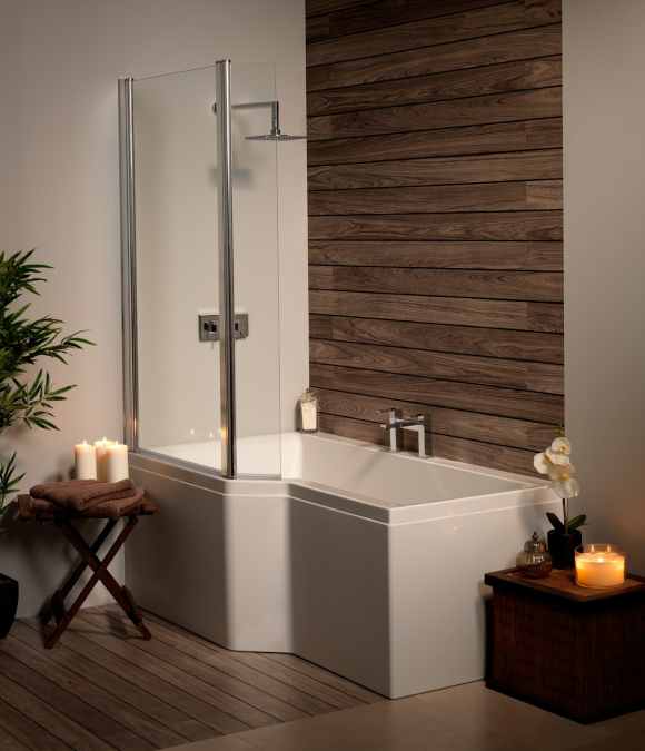Carron Urban Edge Shower Bath - 5mm - 1575 x 850 - 700mm