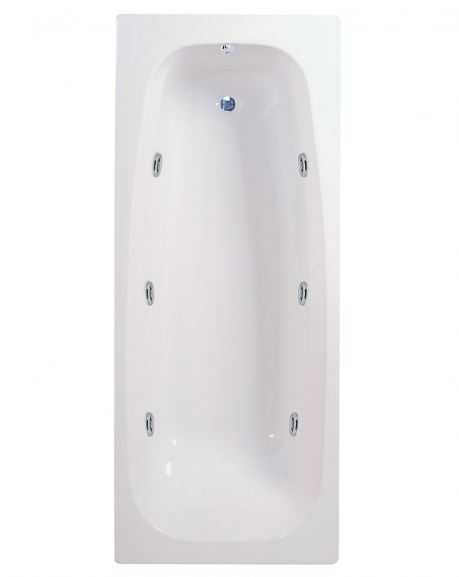 Aquabath Caymen 1700 x 700mm 6 Jet Whirlpool Single Ended Bath