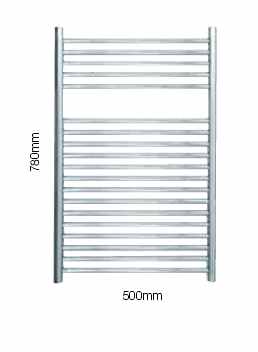 780 x 500mm Sussex Coombe Stainless Steel Towel Rail - JIS Europe