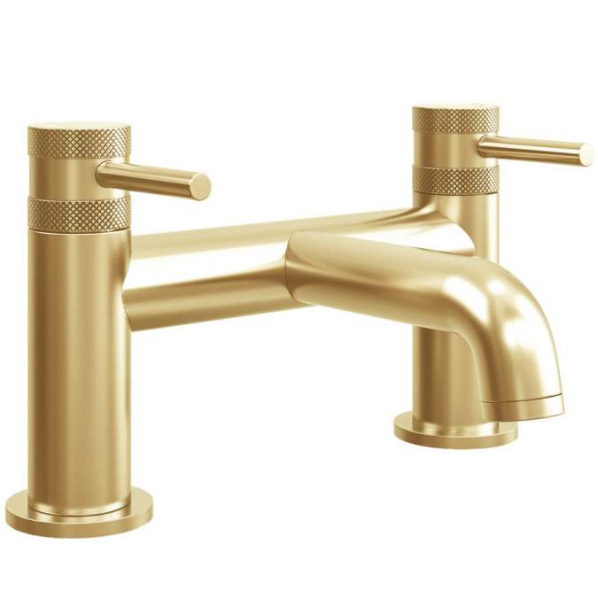 Scudo Core Bath Filler Tap Brushed Brass