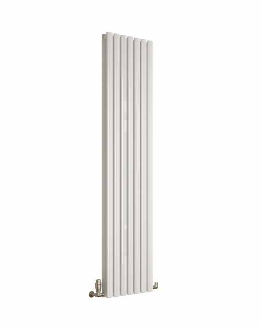 DQ Cove Double Sided 1500 x 295 White Vertical Radiator