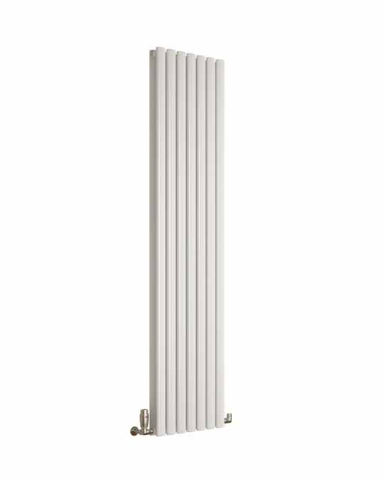 DQ Cove Double Sided 1800 x 295 White Vertical Radiator