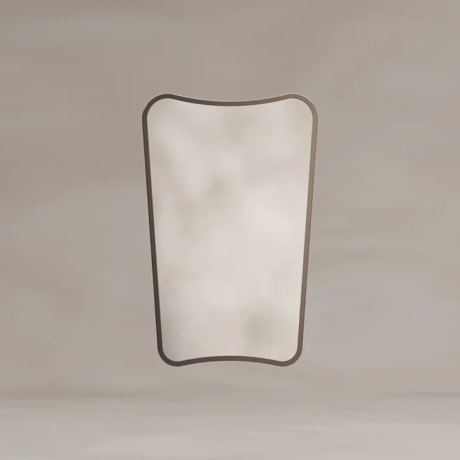 Origins Living Delphine Curve 45 Brushed Bronze Mirror