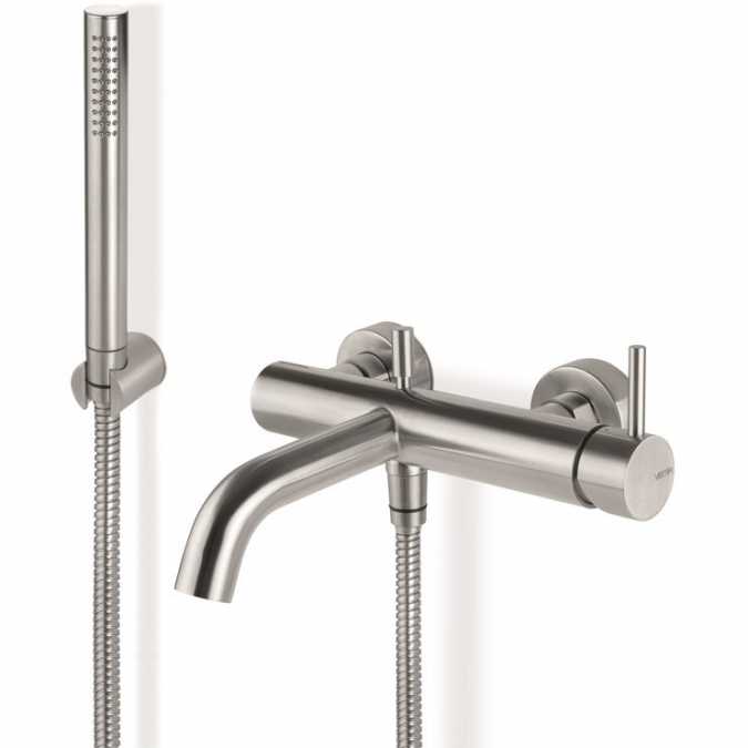 Vema Tiber Stainless Wall Mounted Bath Shower Mixer Tap (DITB1068)