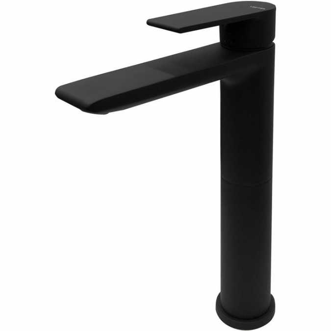 Vema Timea Matt Black Tall Basin Mixer Tap (DITS1182) 