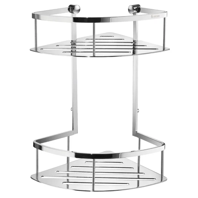 Smedbo Sideline Chrome 200mm Double Corner Shower Basket