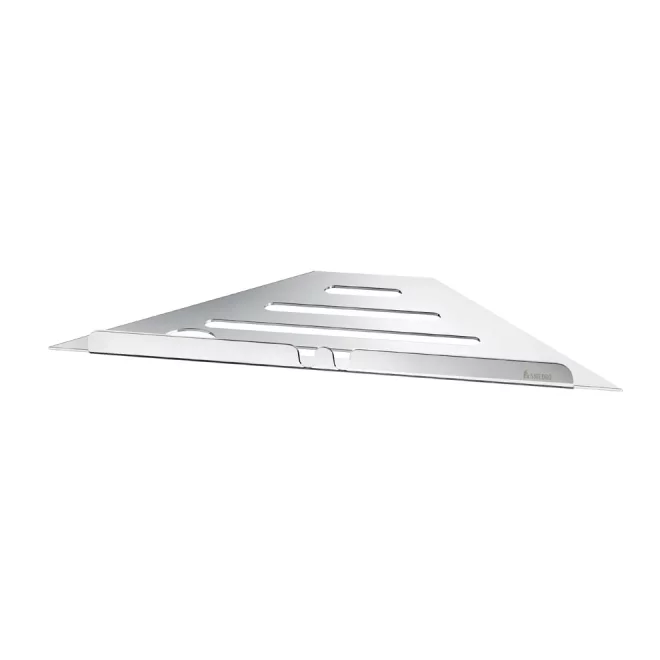 Smedbo Sideline Grout Line Polished Stainless Steel Corner Shelf