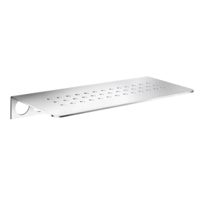 Smedbo Sideline Grout Line Polished Stainless Steel Shelf with Holes