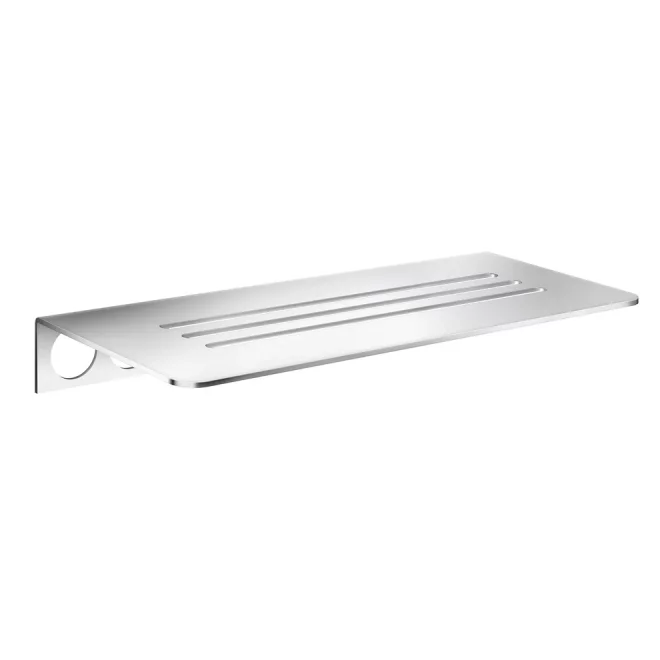 Smedbo Sideline Grout Line Polished Stainless Steel Shelf with Lines