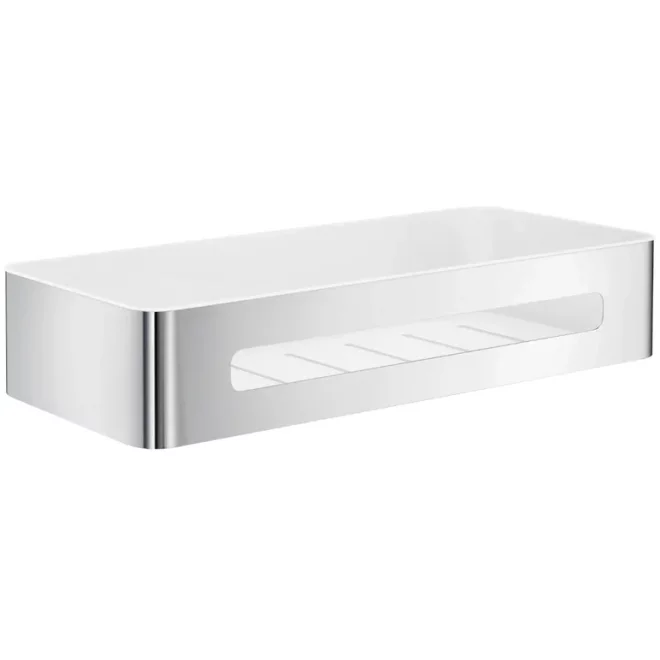 Smedbo Sideline Chrome Rectangular Shower Basket with Insert
