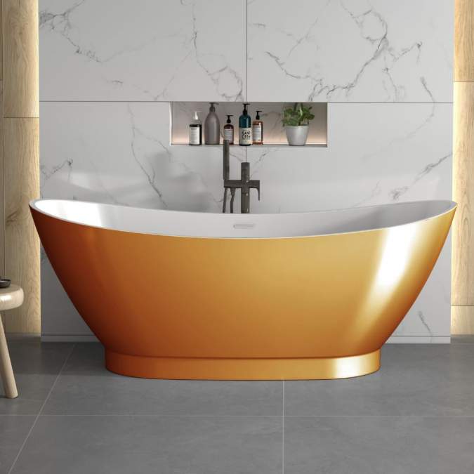 Day 1750 x 750mm RAL Coloured Freestanding Bath