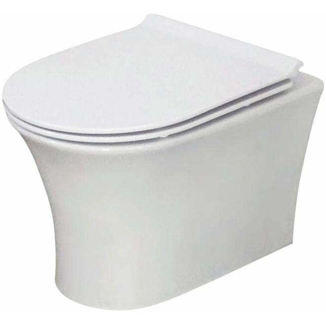 Scudo Deia Rimless Wall Hung Pan and Soft Close Seat