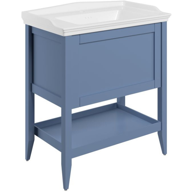 Dendermond Matt Misty Blue 800mm Vanity Unit