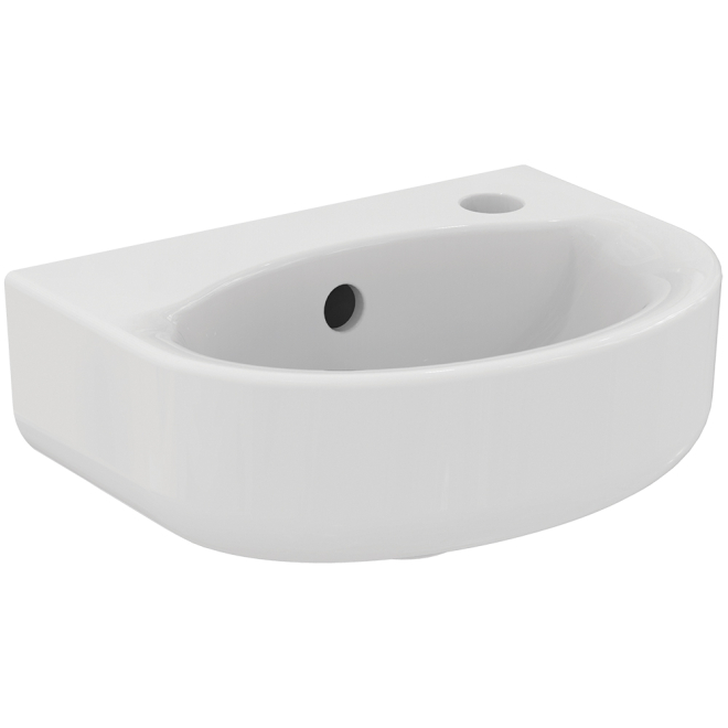 Ideal Standard Concept Arc 350mm Cloakroom Basin Right Hand 1 Tap Hole