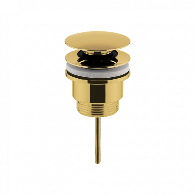 Nuie Brushed Brass Sprung Basin Waste / Universal Slotted or Unslotted