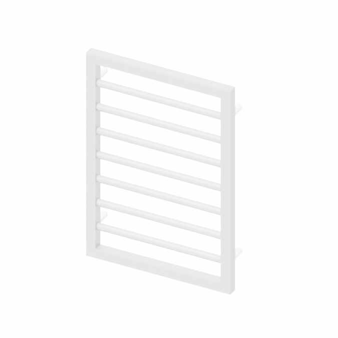 Abacus Metro Bathroom Towel Rail - 655 x 450mm - Matt White