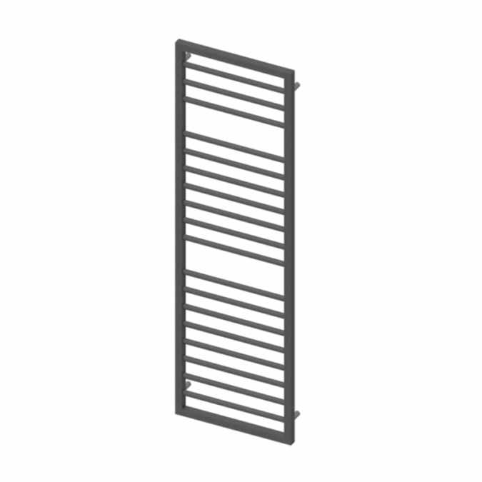 Abacus Metro Bathroom Towel Rail - 1655 x 500mm - Grey Textured