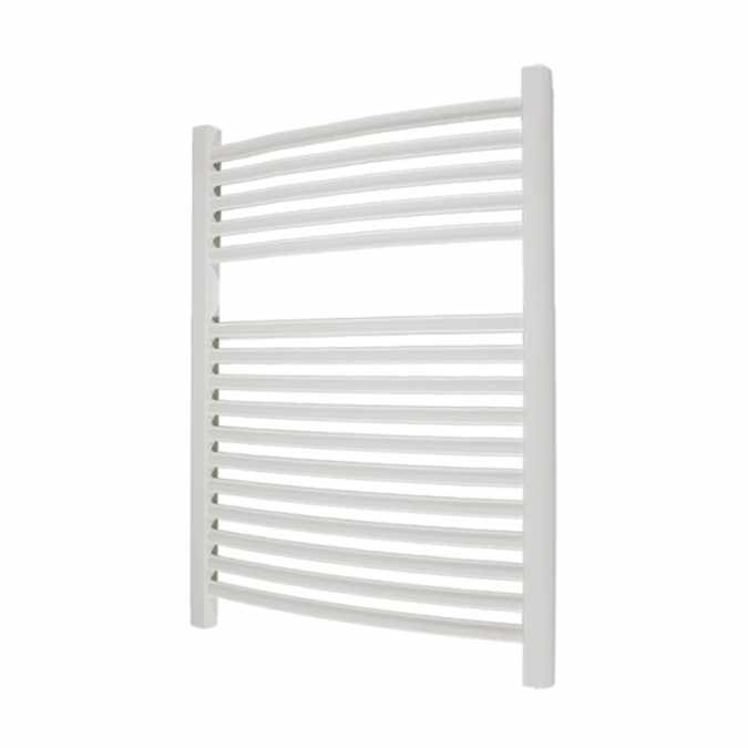 Abacus Elegance Radius Towel Rail 750 x 480mm - White