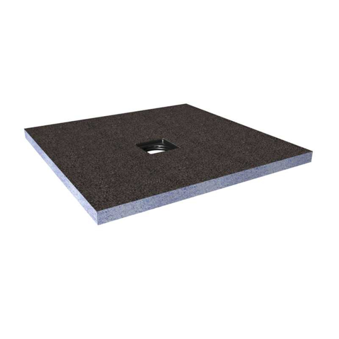 Abacus Level Access Wetroom Tray 900 x 900 x 30mm Centre Square Drain