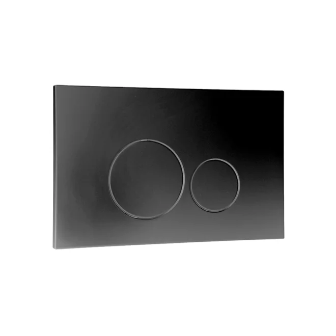 Abacus ISO 2 Black WC Flush Panel