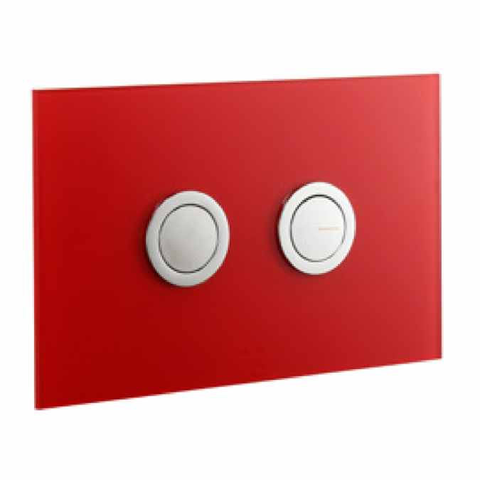 Abacus Lustrolite WC Press Panel - Rouge