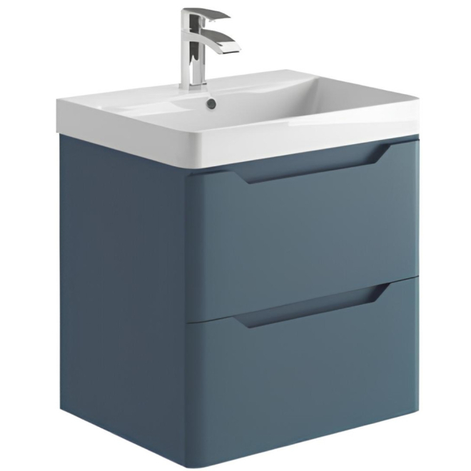 Scudo Ella 600 Twighlight Blue Wall Hung Vanity Unit