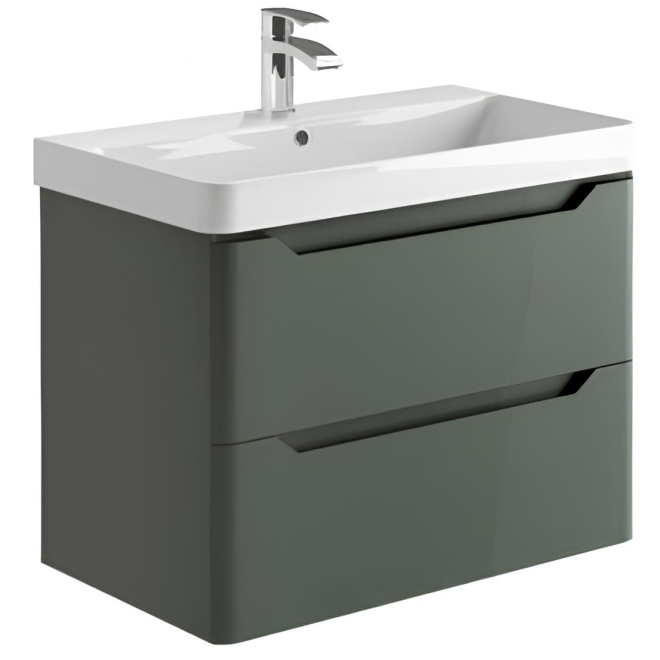 Scudo Ella 800 Anthracite Wall Hung Vanity Unit