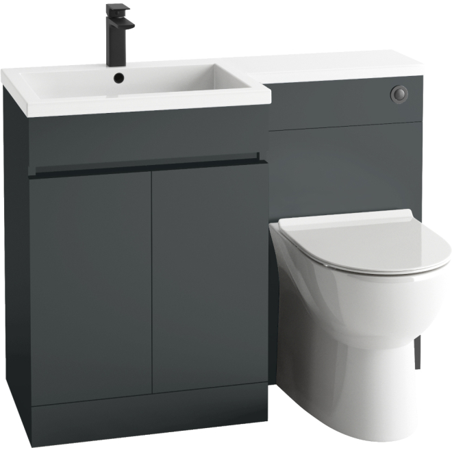 Scudo Empire 1100 Anthracite Bathroom Furniture Set