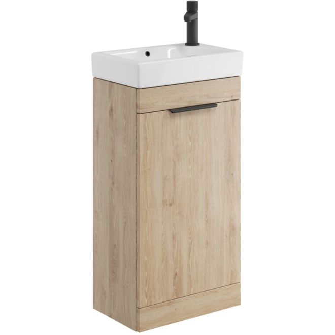 Scudo Esme 450 Davos Oak Cloakroom Vanity Unit