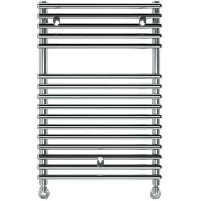 Estaires 500 x 730mm Round Chrome Towel Radiator