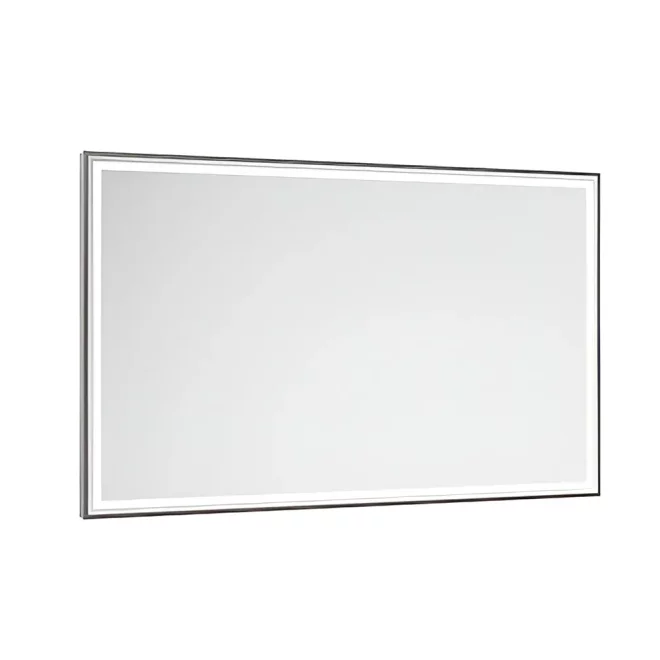 Abacus Line 1200 x 600 Matt Silver Framed LED Mirror